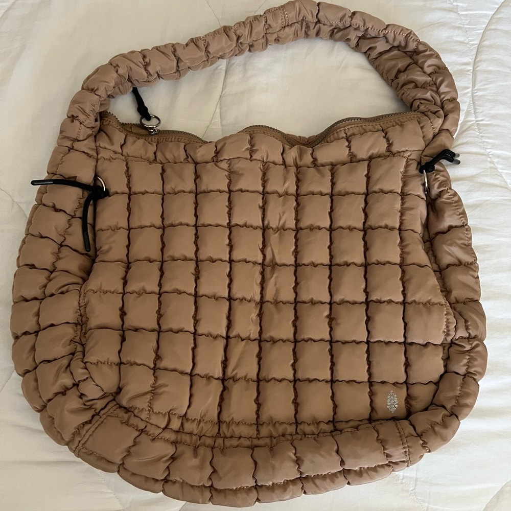 Free people movement quilted carryall bag